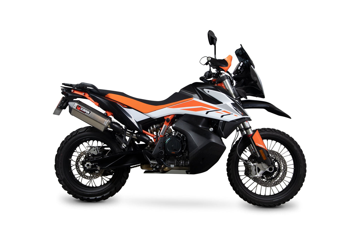 KTM Adventure 790 / Adventure 790 R Serket Parallel Slip-on - Titanium Sleeve - Scorpion Exhaust