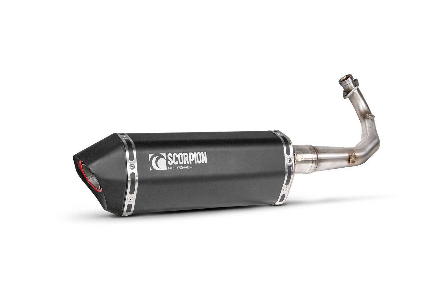 Lambretta V125 Special Serket Parallel Full System - Ceramic Black Coated Sleeve - Scorpion Exhaust
