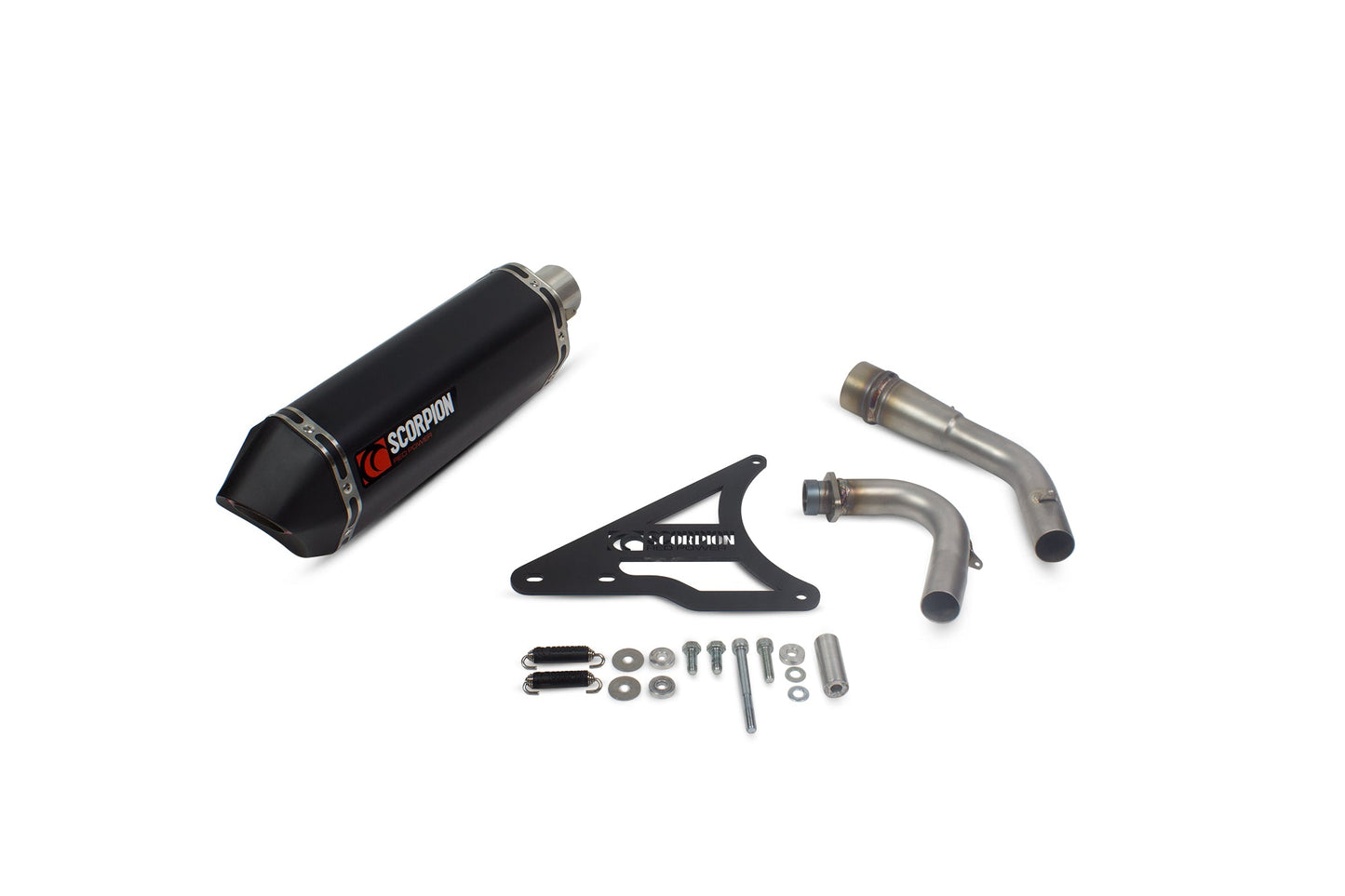 Peugeot Django 125 / Django 150 Serket Parallel Full System - Black Ceramic Coated Sleeve - Scorpion Exhaust
