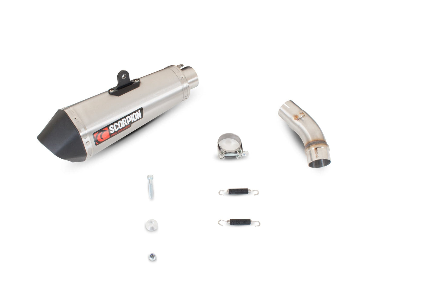 Suzuki GSX-R600 / GSX-R750 Serket Taper Slip-on - Brushed Stainless Steel Sleeve - Scorpion Exhaust
