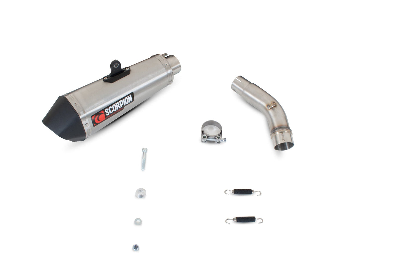 Suzuki GSR750 Serket Taper Slip-on - Brushed Stainless Steel Sleeve - Scorpion Exhaust