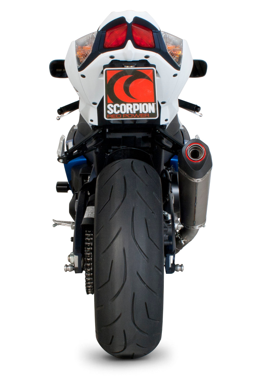 Suzuki GSX-R1000 Serket Taper Slip-on - Brushed Stainless Steel Sleeve - Scorpion Exhaust