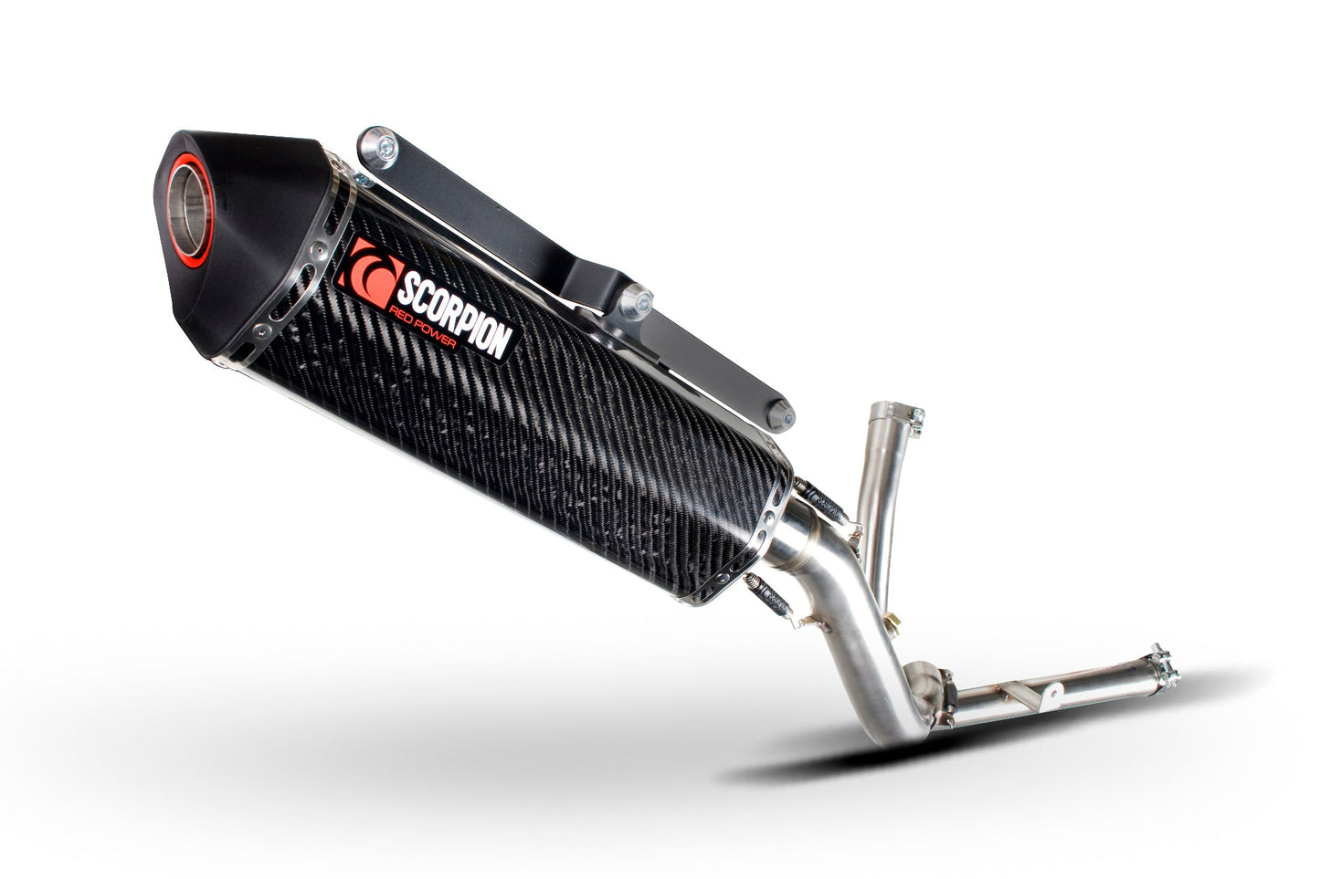 Suzuki DL650 V-Strom Serket Parallel Slip-on - Carbon Fibre Sleeve - Scorpion Exhaust