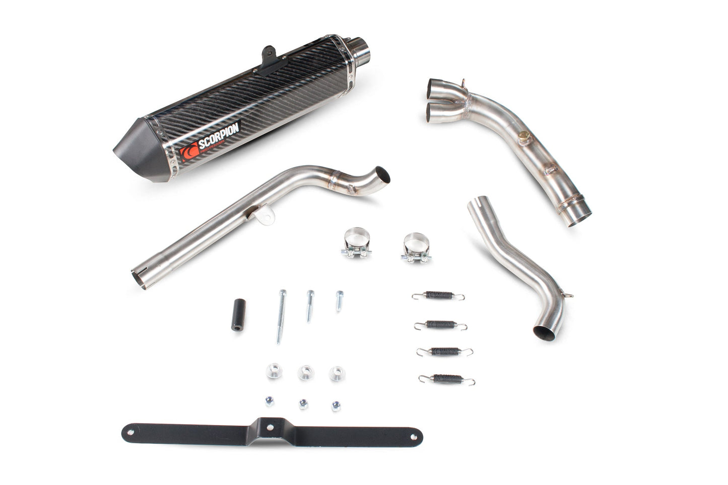 Suzuki DL650 V-Strom Serket Parallel Slip-on - Carbon Fibre Sleeve - Scorpion Exhaust