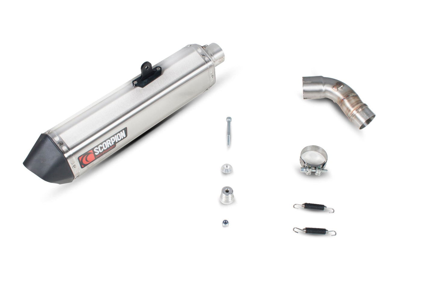 Suzuki DL1000 V-Strom Serket Parallel Slip-on - Brushed Stainless Steel Sleeve - Scorpion Exhaust
