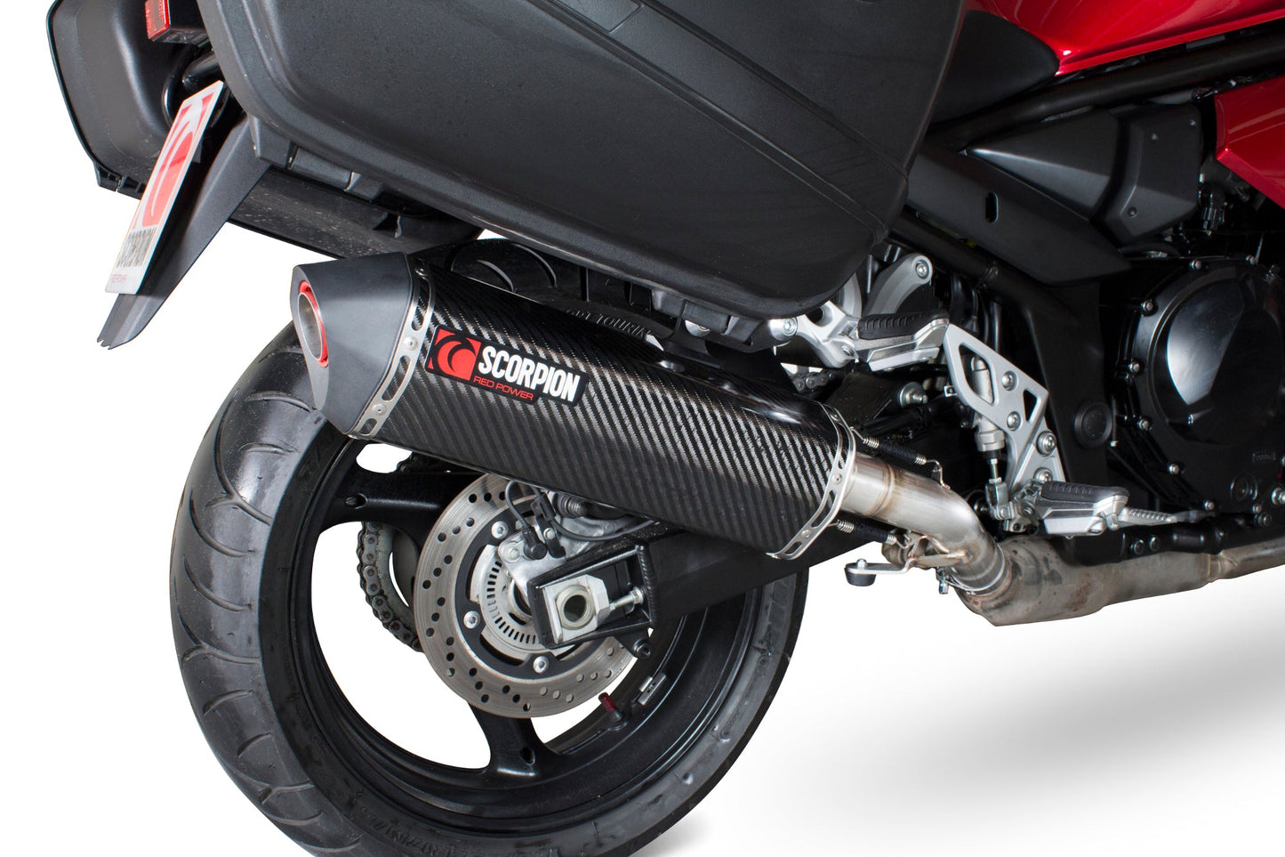 Suzuki GSX1250 FA Serket Parallel Slip-on - Carbon Fibre Sleeve - Scorpion Exhaust