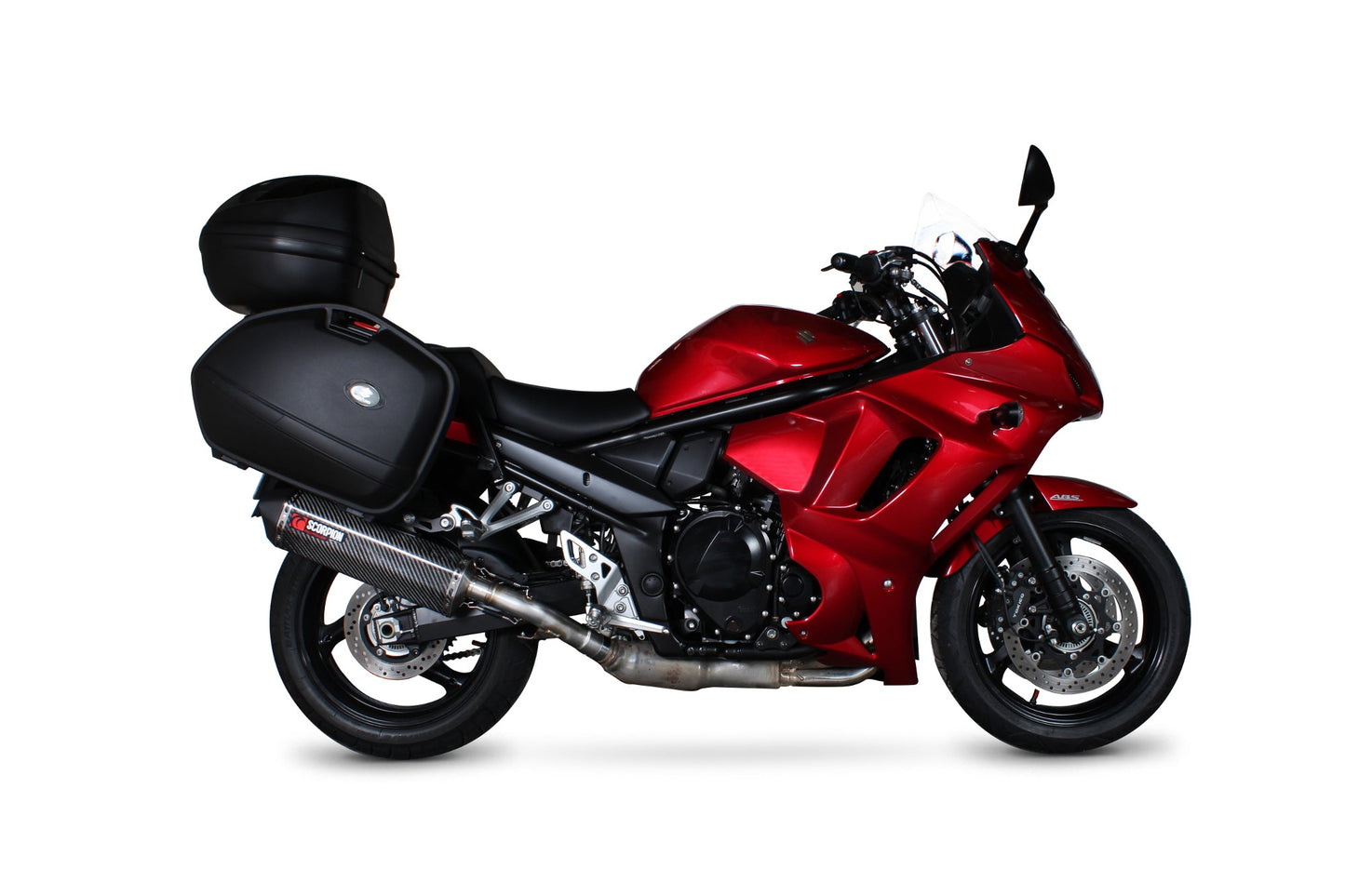 Suzuki GSX1250 FA Serket Parallel Slip-on - Carbon Fibre Sleeve - Scorpion Exhaust