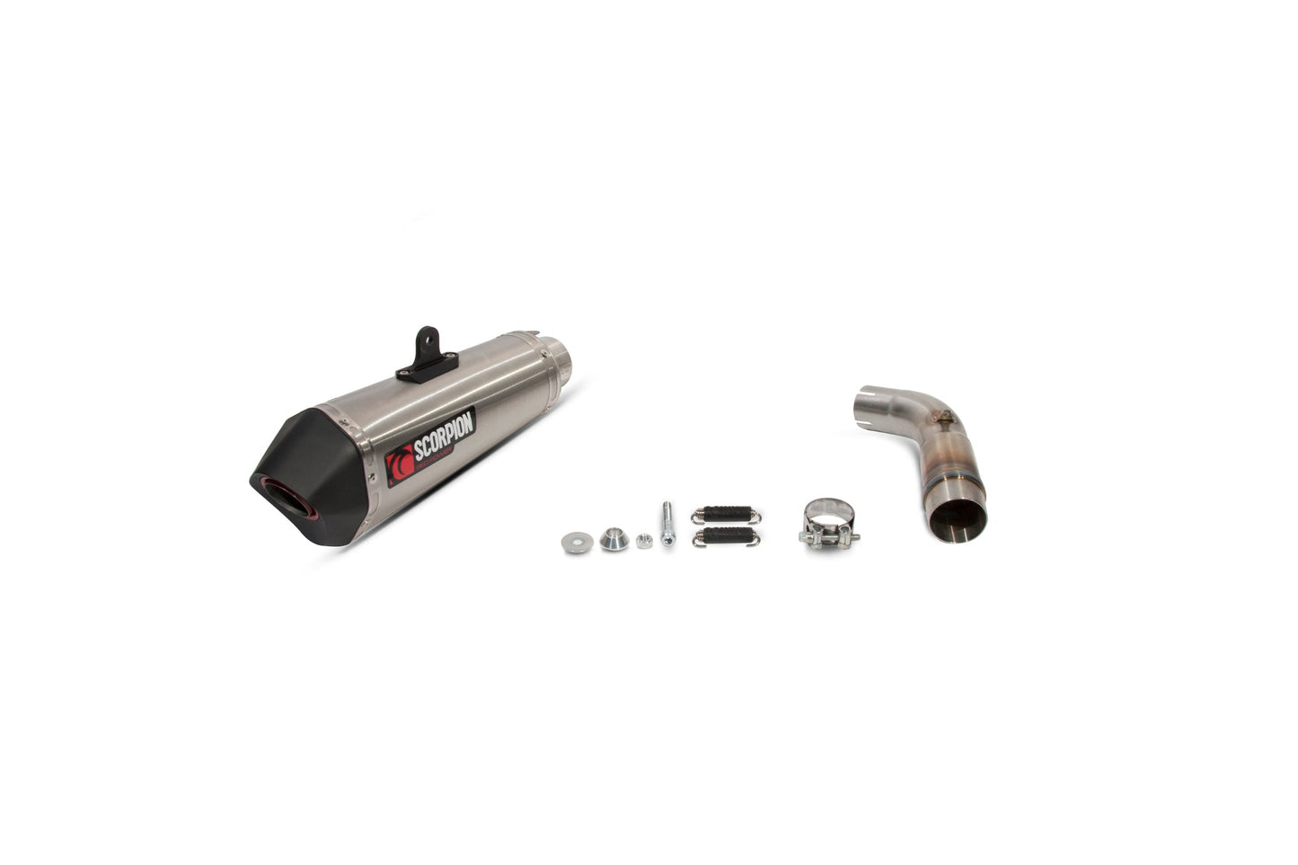 Suzuki SV650 (2016-2021) / SV650 X, (2018-2021)Serket Taper Slip-on - Brushed Stainless Steel Sleeve - Scorpion Exhaust