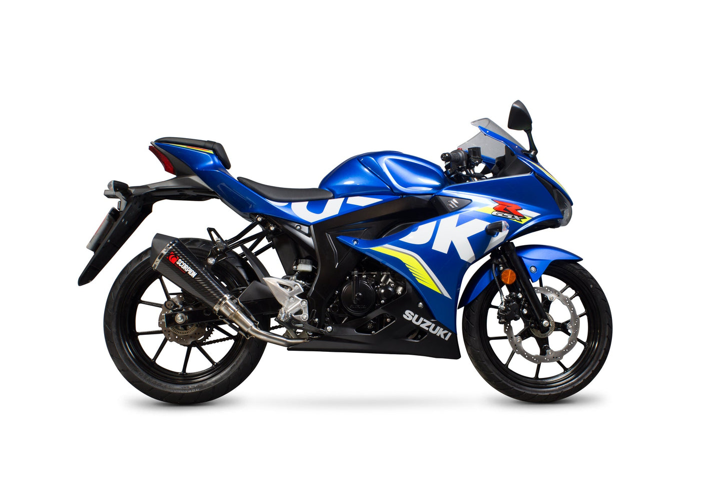 Suzuki GSX-R 125 / GSX-R 150 Serket Taper Full System - Carbon Fibre Sleeve - Scorpion Exhaust