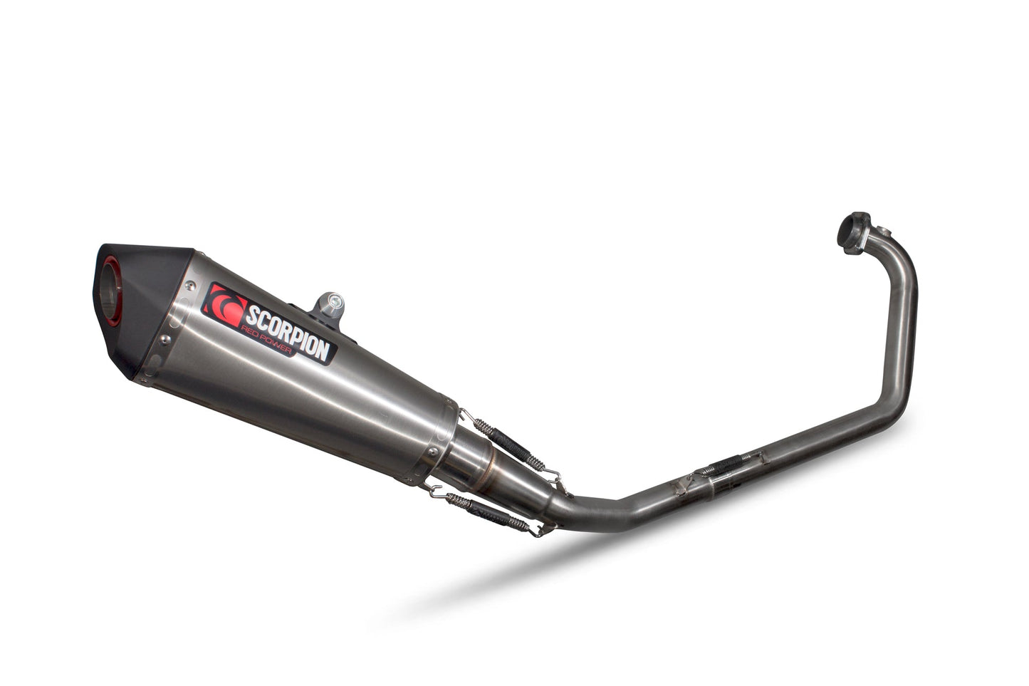 Suzuki GSX-R 125 / GSX-R 150 Serket Taper Full System - Brushed Stainless Steel Sleeve - Scorpion Exhaust