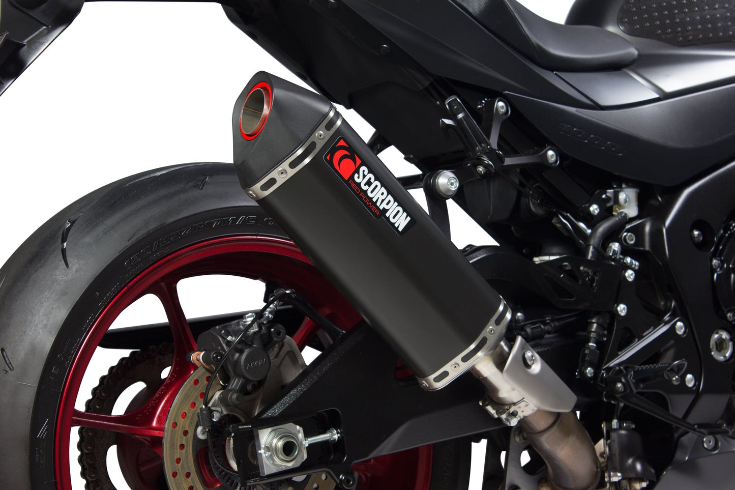 Suzuki GSX-R1000 Serket Parallel Slip-on - Black Ceramic Coated Sleeve - Scorpion Exhaust