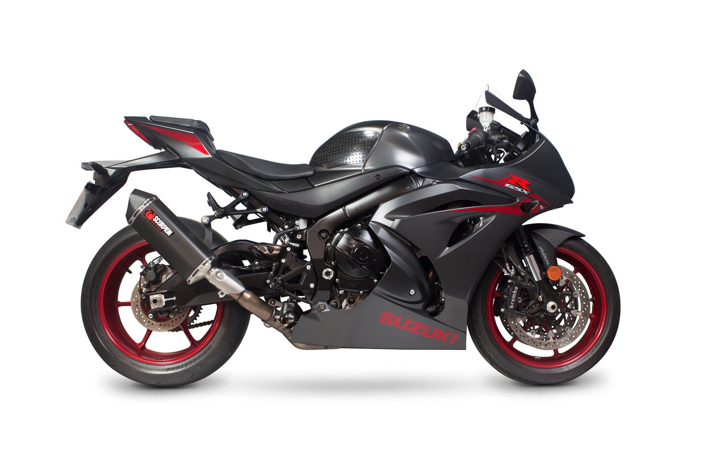 Suzuki GSX-R1000 Serket Parallel Slip-on - Black Ceramic Coated Sleeve - Scorpion Exhaust