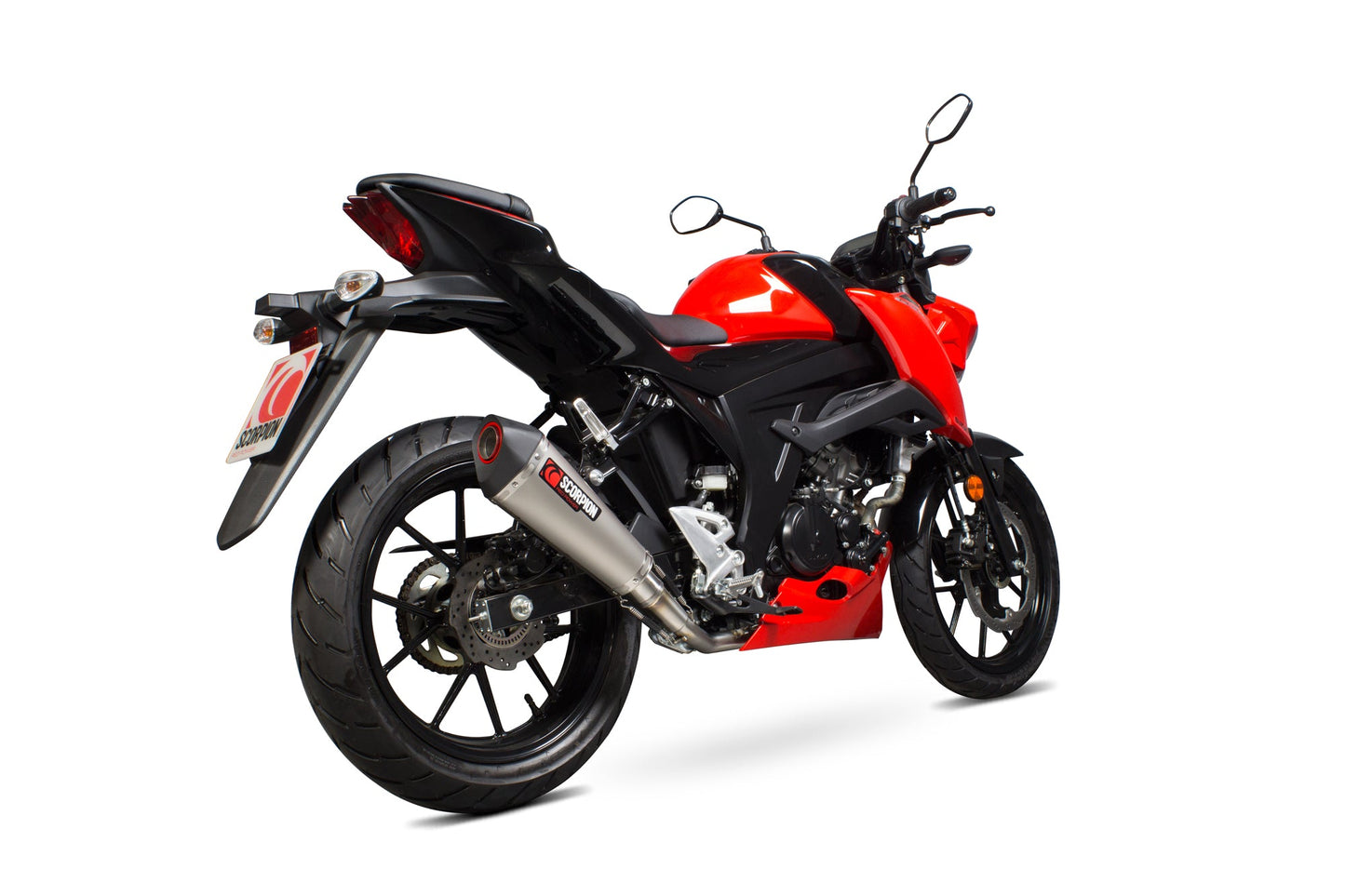 Suzuki GSX-S 125 / GSX-S 150 Serket Taper Full System - Titanium Sleeve - Scorpion Exhaust