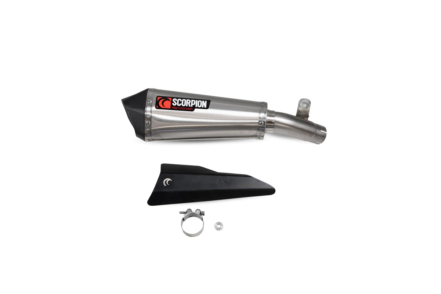 Suzuki GSX-S 1000 Katana Serket Taper Slip-on - Brushed Stainless Steel Sleeve - Scorpion Exhaust