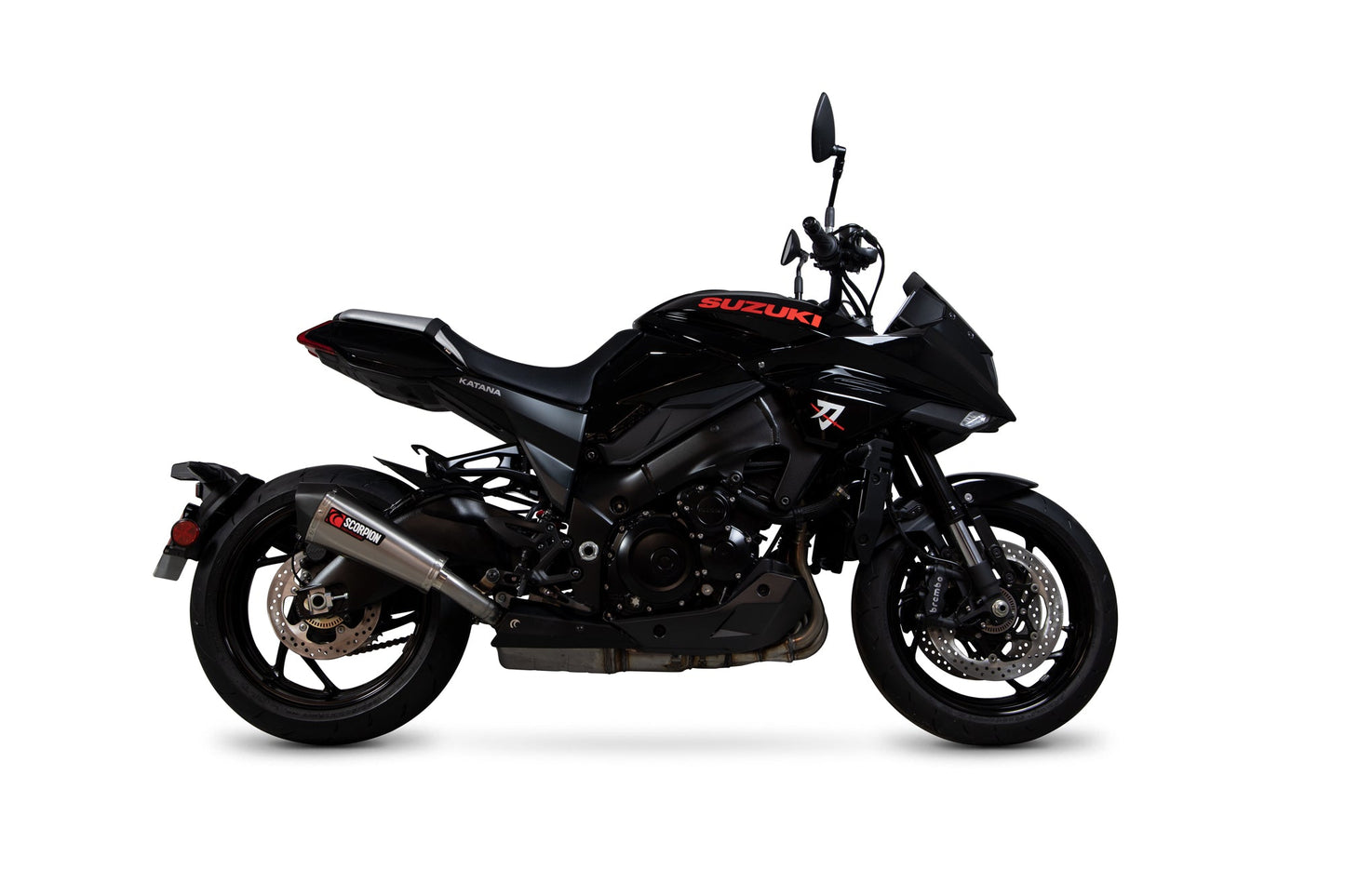 Suzuki GSX-S 1000 Katana Serket Taper Slip-on - Titanium Sleeve - Scorpion Exhaust
