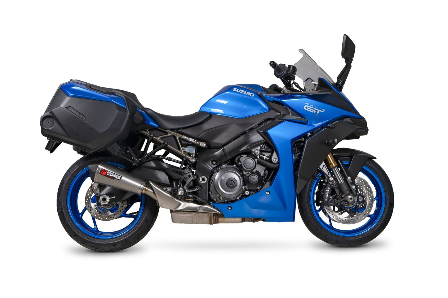 Suzuki GSX-S 1000 GT 22- / GSX-S 1000 GX 24-Serket Taper Slip-on - Brushed Stainless Steel Sleeve - Scorpion Exhaust