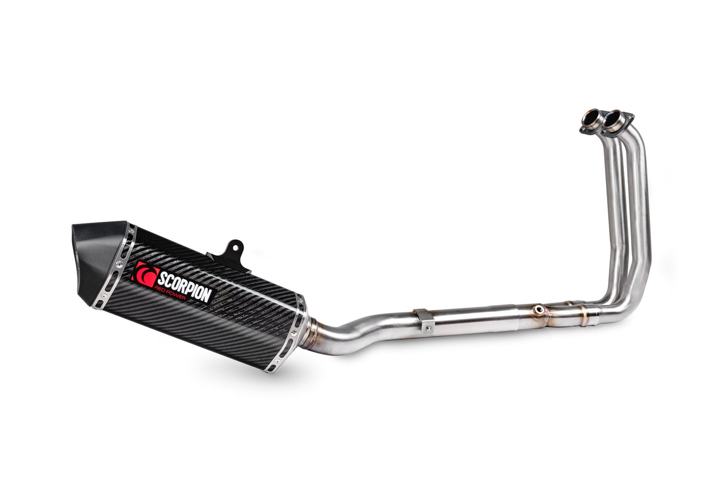 Suzuki GSX-8 S Serket Parallel Full System - Carbon Fibre Sleeve - Scorpion Exhaust