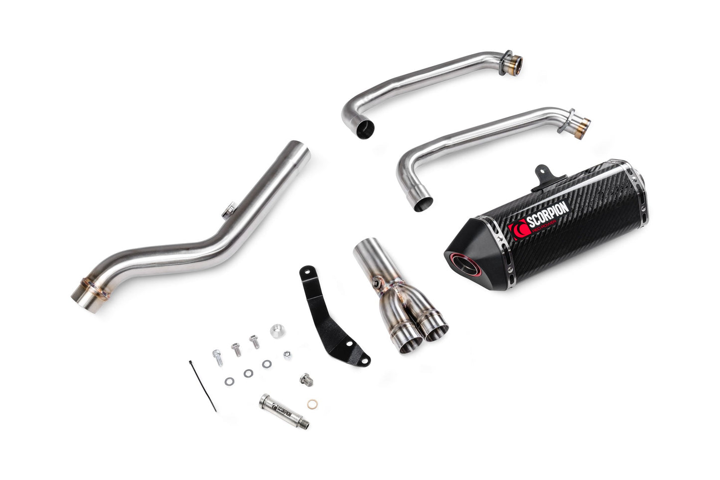Suzuki GSX-8 S Serket Parallel Full System - Carbon Fibre Sleeve - Scorpion Exhaust