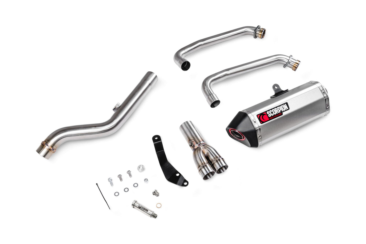 Suzuki GSX-8 S Serket Parallel Full System - Stainless Steel Sleeve - Scorpion Exhaust
