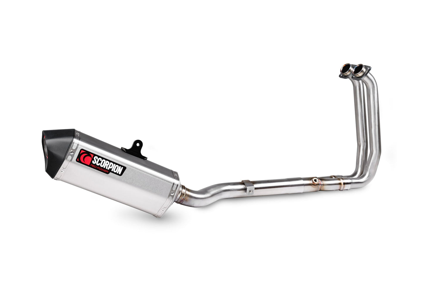 Suzuki GSX-8 S Serket Parallel Full System - Stainless Steel Sleeve - Scorpion Exhaust