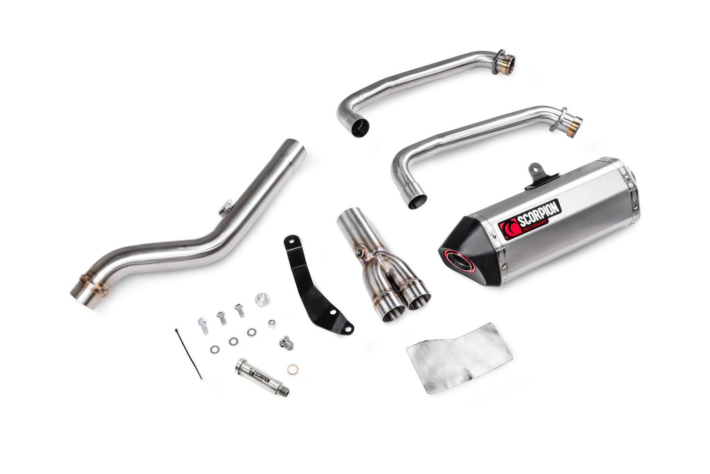 Suzuki GSX-8 R Serket Parallel Full System - Stainless Steel Sleeve - Scorpion Exhaust