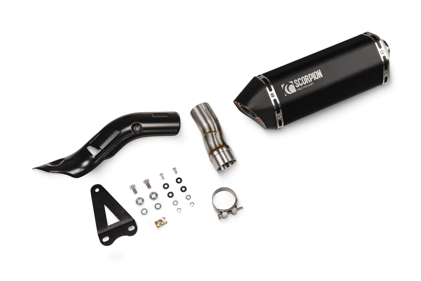 Suzuki V-Strom 800 DE / V-Strom 800 RE Serket Parallel Slip-on - Black Ceramic Coated Sleeve - Scorpion Exhaust