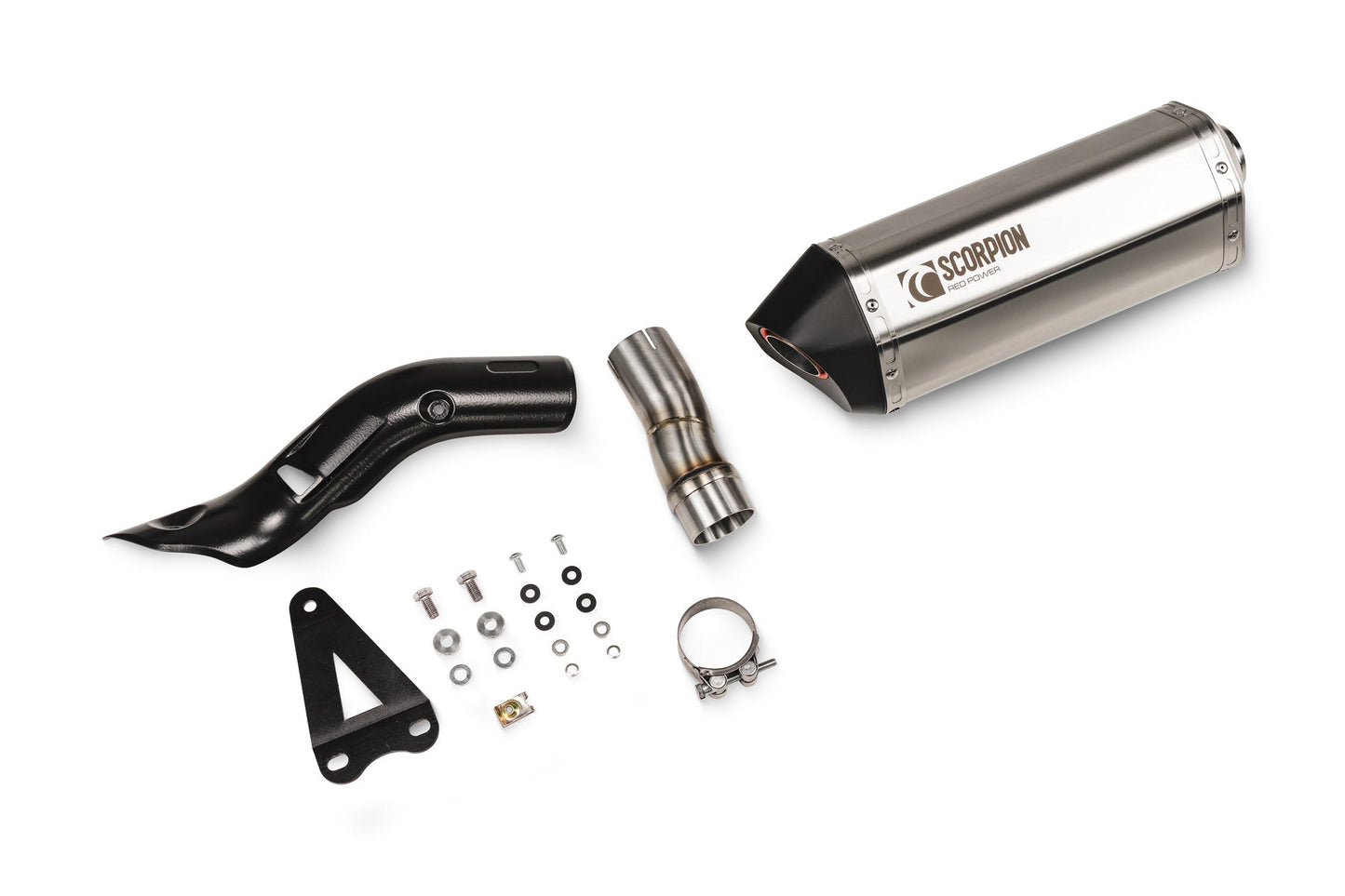 Suzuki V-Strom 800 DE / V-Strom 800 RE Serket Parallel Slip-on - Brushed Stainless Steel Sleeve - Scorpion Exhaust