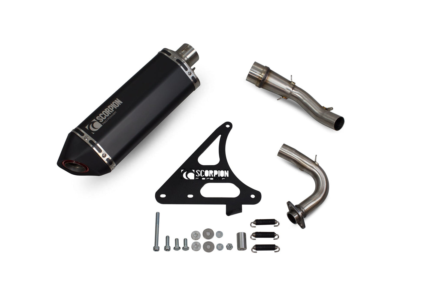Scomadi TL125 Serket Parallel Full System - Black Ceramic Coated Sleeve - Scorpion Exhaust