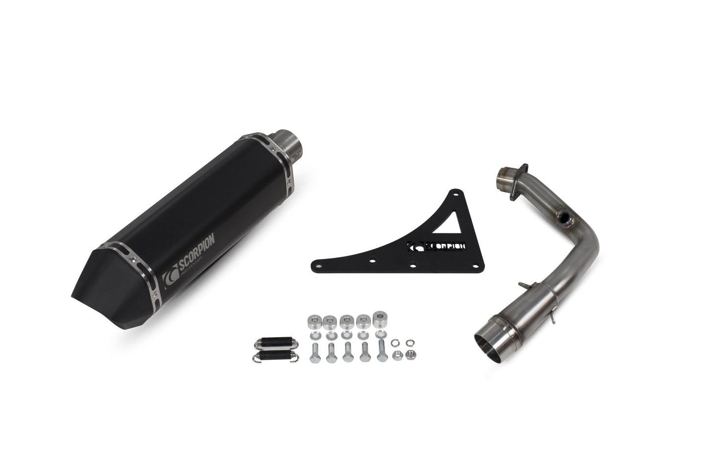 Scomadi TL200 Serket Parallel Full System - Black Ceramic Coated Sleeve - Scorpion Exhaust