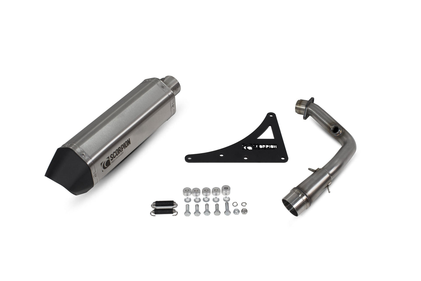 Scomadi TL200 Serket Parallel Full System - Brushed Stainless Steel Sleeve - Scorpion Exhaust