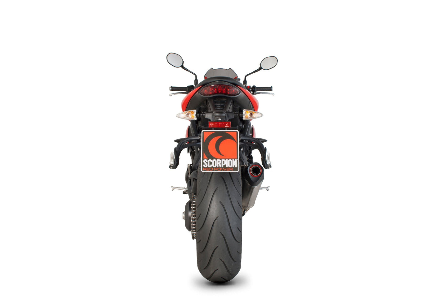 Triumph Speed Triple 1050 Serket Taper Slip-on - Brushed Stainless Steel Sleeve - Scorpion Exhaust