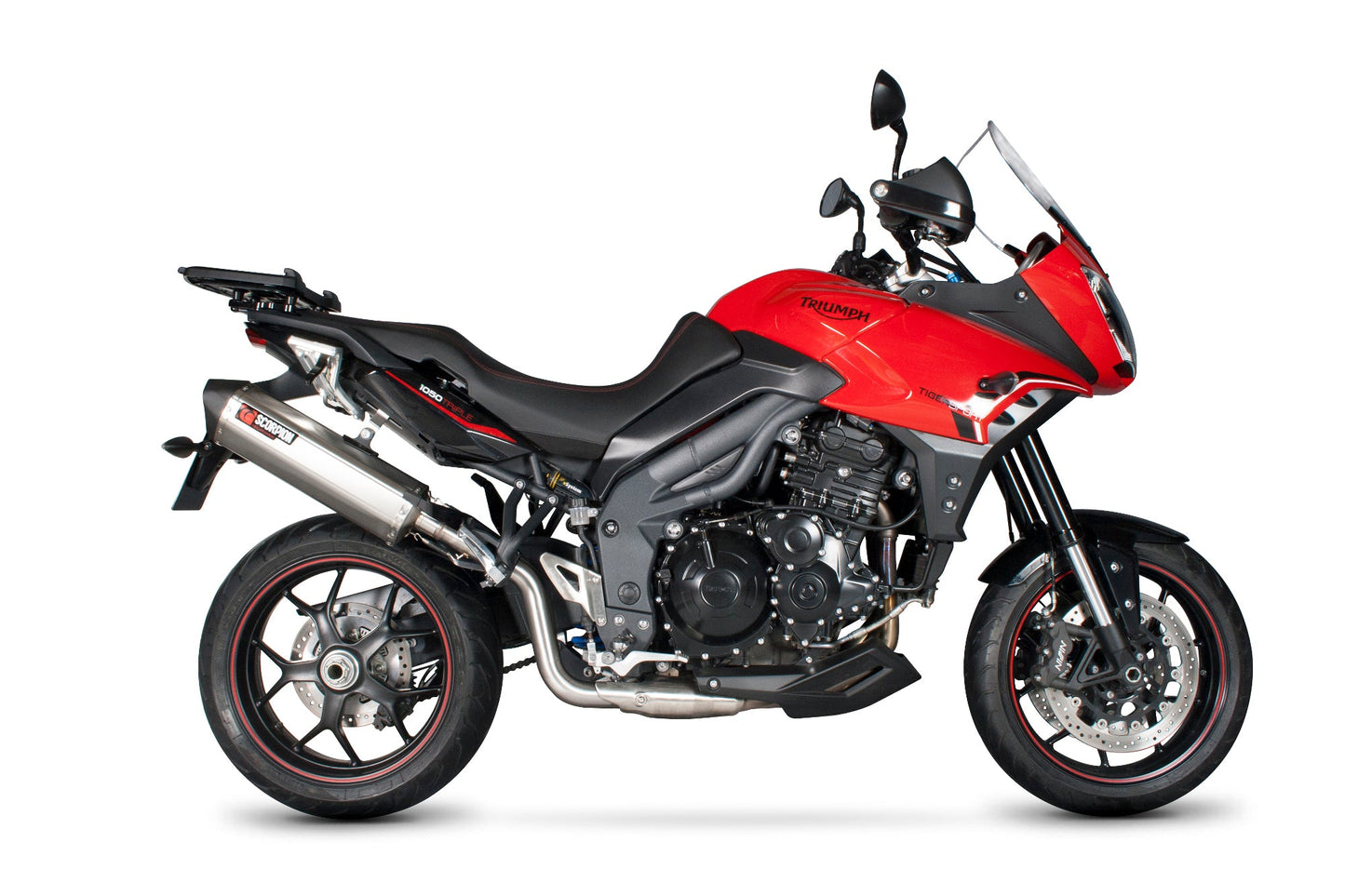 Triumph Tiger 1050 Sport Serket Parallel Slip-on - Brushed Stainless Steel Sleeve - Scorpion Exhaust