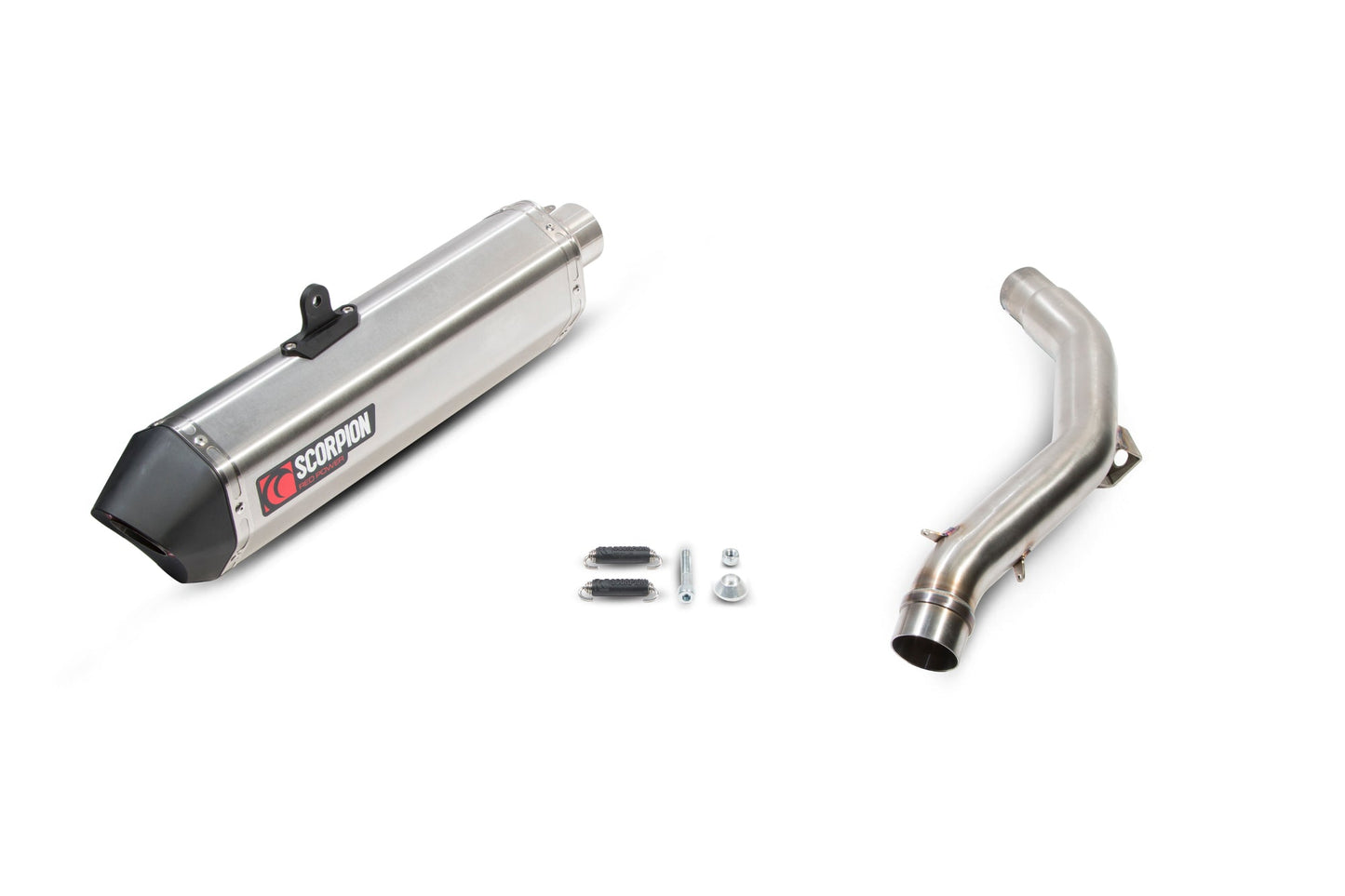 Triumph Tiger 1200 Explorer Serket Parallel Slip-on - Brushed Stainless Steel Sleeve - Scorpion Exhaust