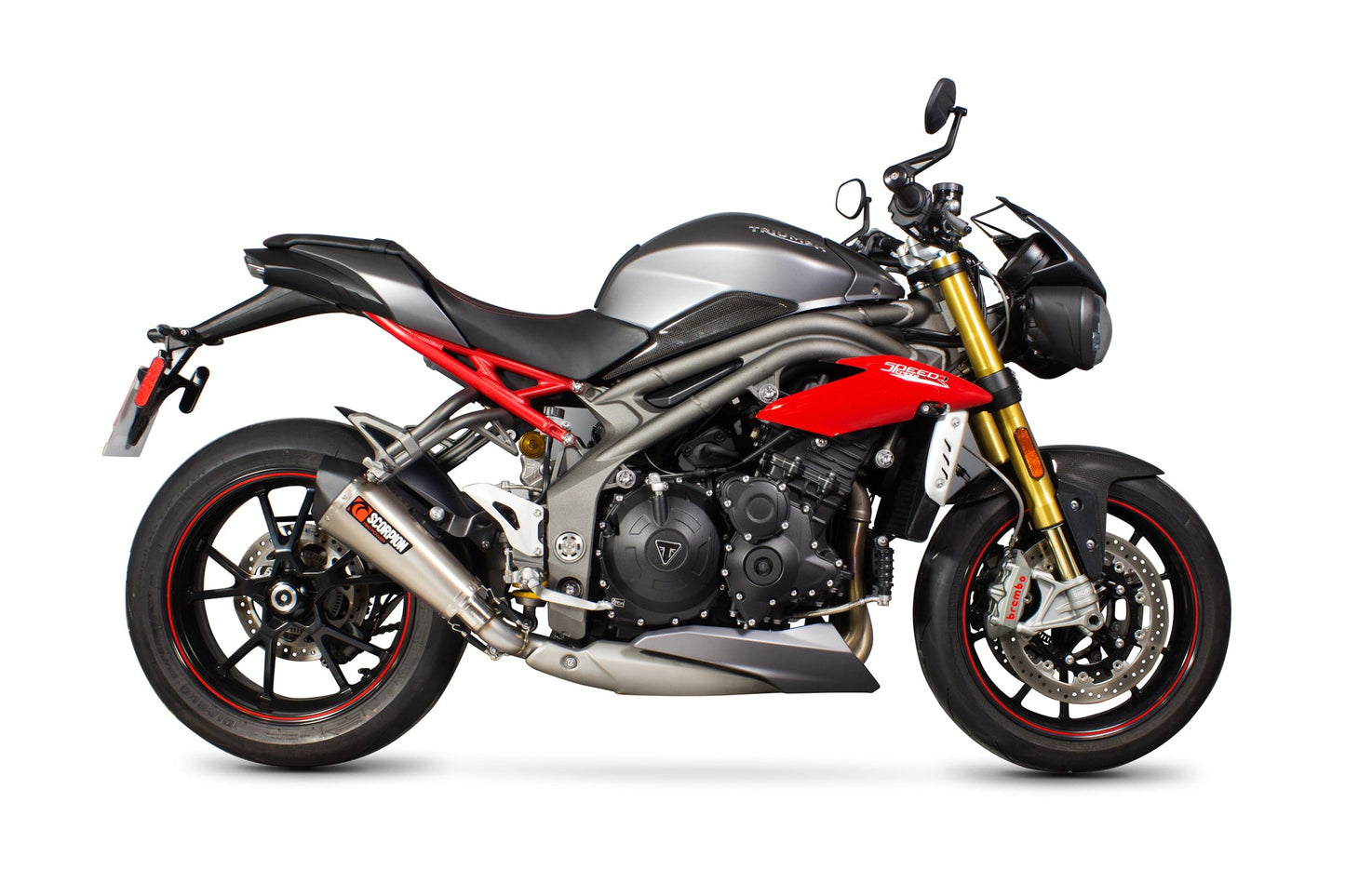 Triumph Speed Triple 1050 R Serket Taper Slip-on - Titanium Sleeve - Scorpion Exhaust