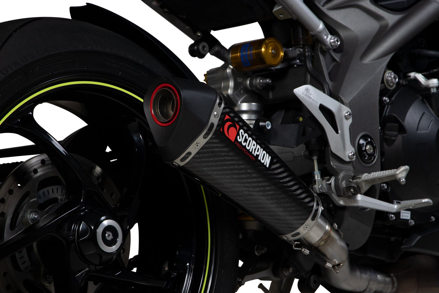 Triumph Speed Triple R / Speed Triple S / Speed Triple RS Serket Taper Slip-on - Carbon Fibre Sleeve - Scorpion Exhaust