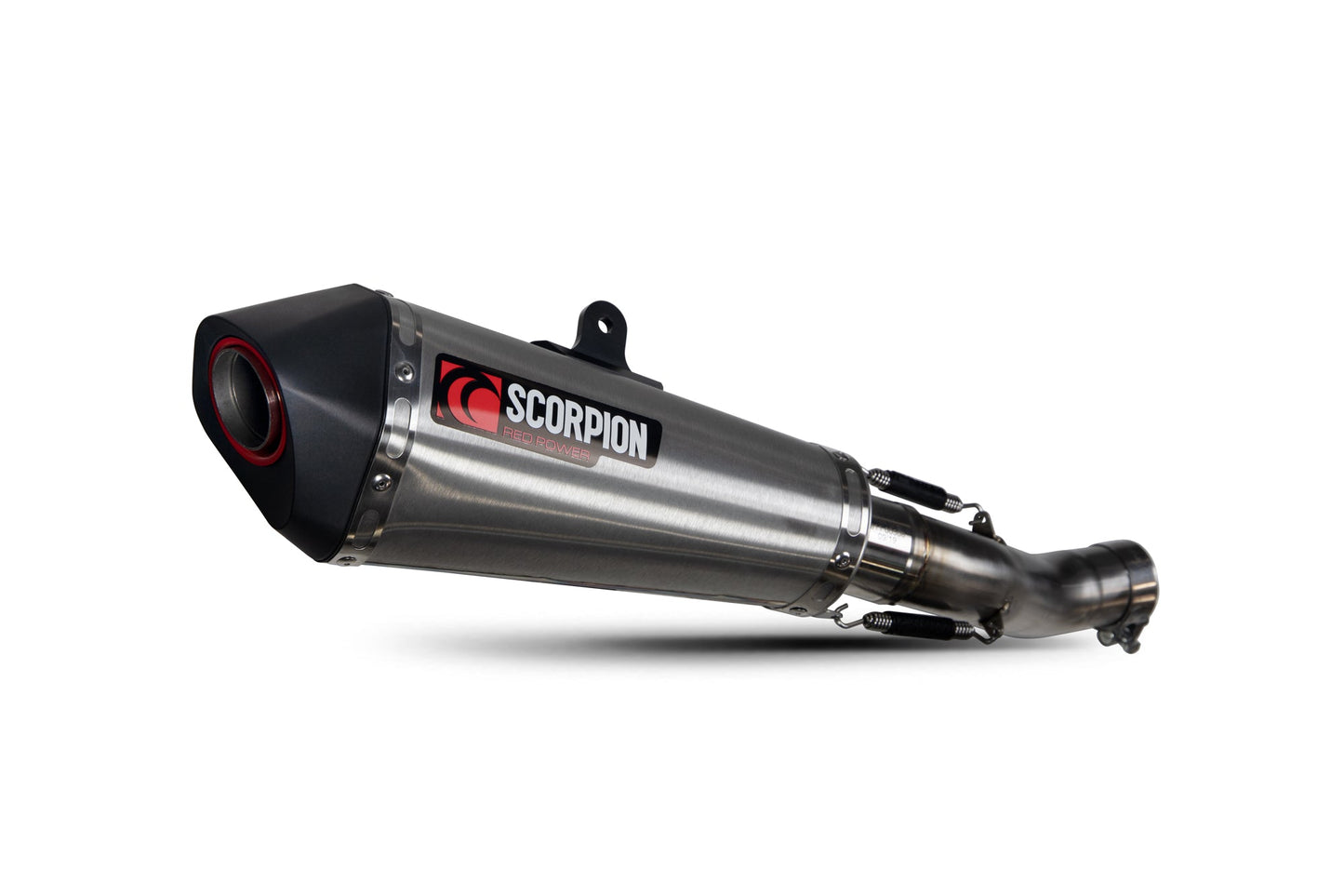 Triumph Speed Triple R / Speed Triple S / Speed Triple RS Serket Taper Slip-on - Brushed Stainless Steel Sleeve - Scorpion Exhaust