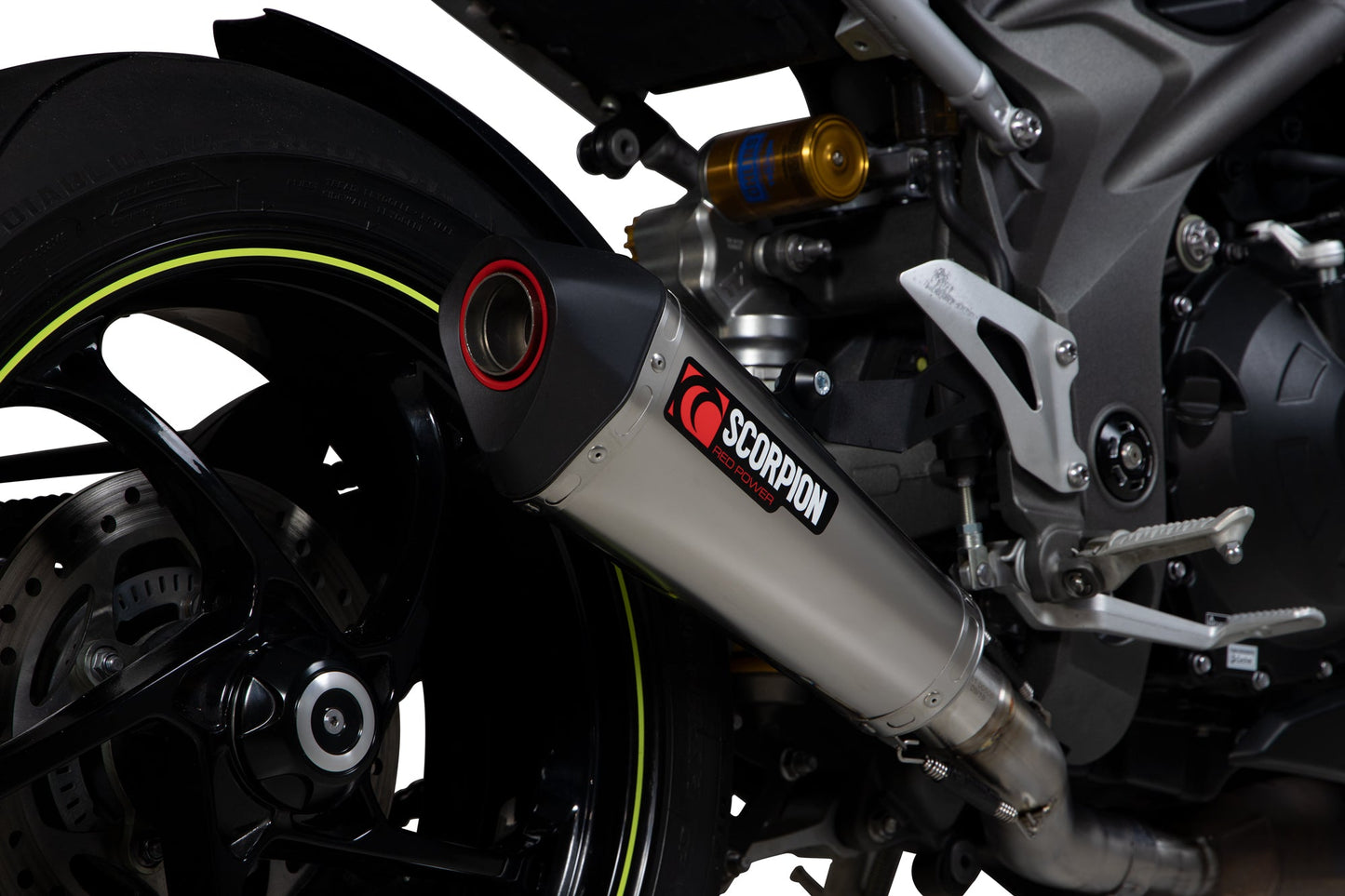 Triumph Speed Triple R / Speed Triple S / Speed Triple RS Serket Taper Slip-on - Titanium Sleeve - Scorpion Exhaust