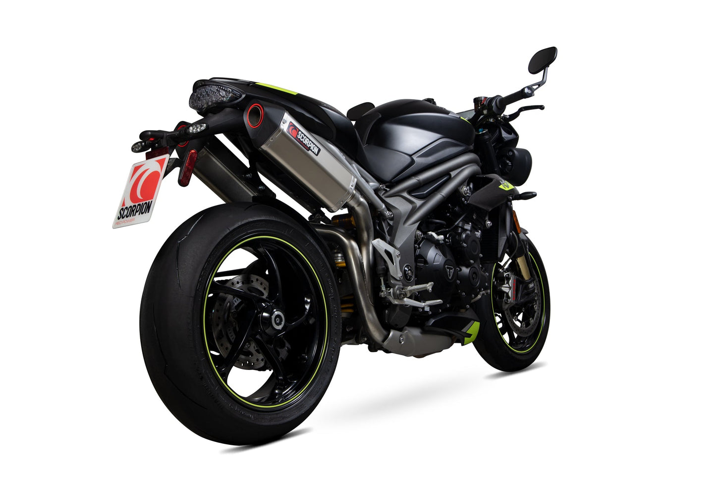 Triumph Speed Triple R / Speed Triple S / Speed Triple RS Serket Parallel Slip-on (Pair) - Titanium Sleeve - Scorpion Exhaust