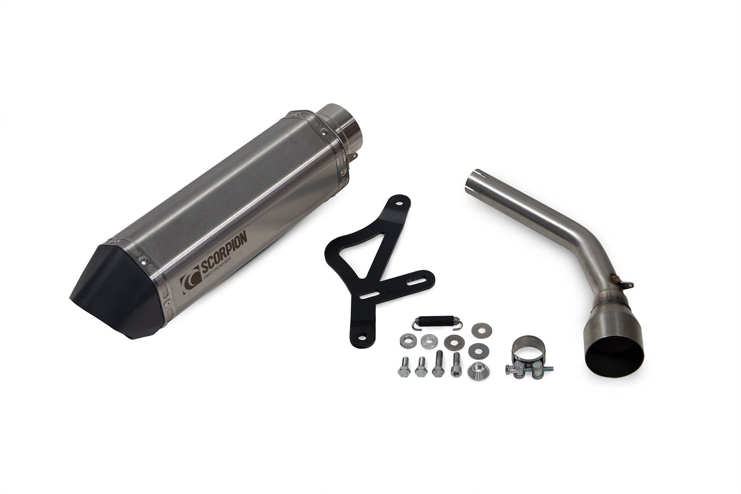 Vespa GTS 125 / 300 HPE (all models)Serket Parallel Slip-on - Brushed Stainless Steel Sleeve - Scorpion Exhaust