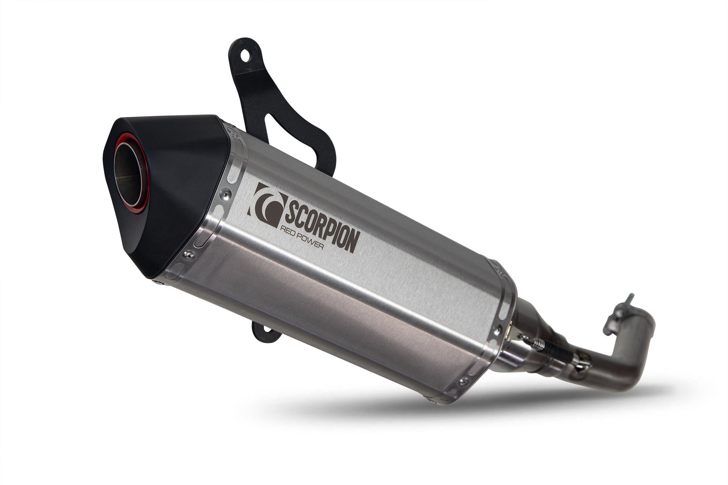 Vespa GTS 125 / 300 HPE (all models)Serket Parallel Slip-on - Brushed Stainless Steel Sleeve - Scorpion Exhaust