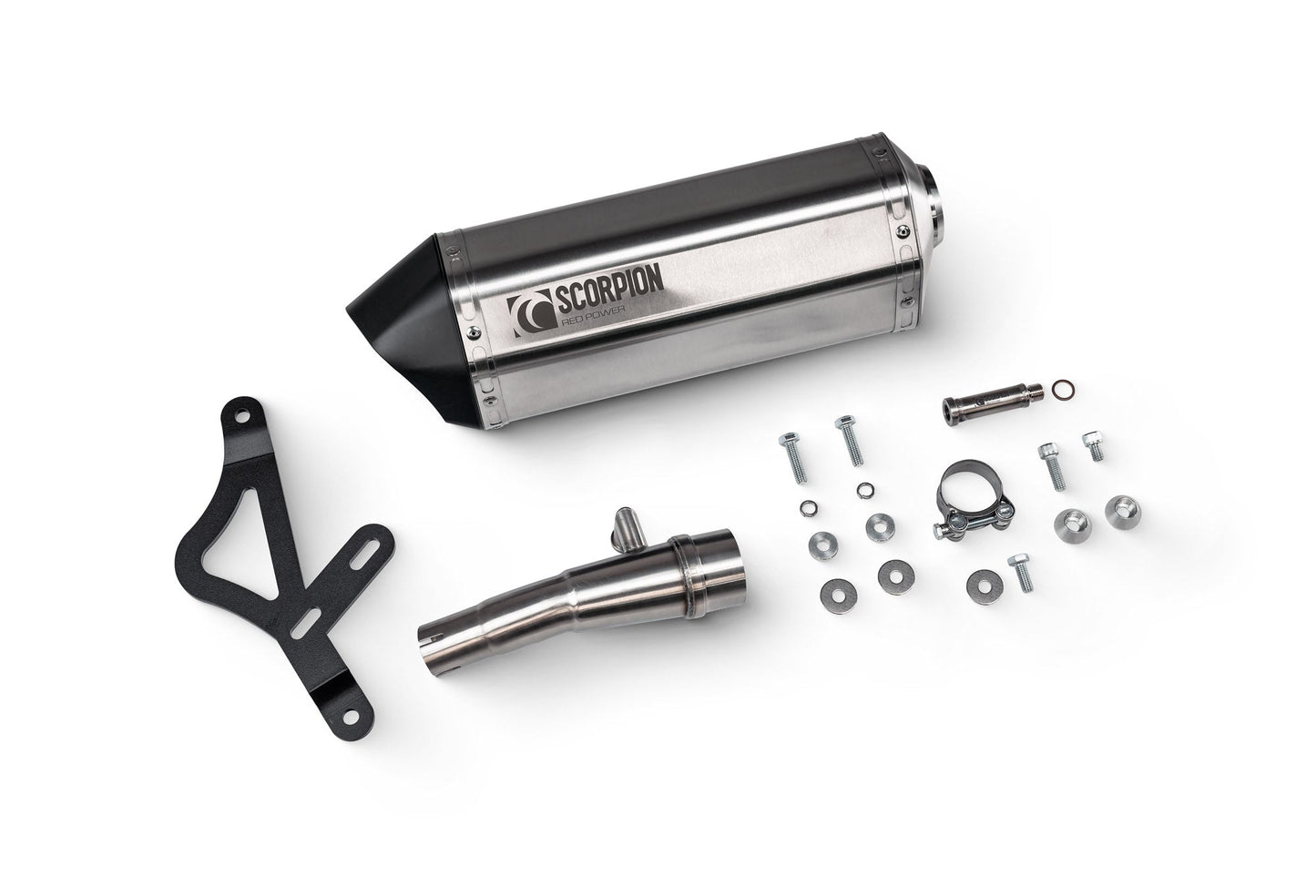 Vespa GTS 310 (Euro 5+) European Models Only Serket Parallel Slip-on - Brushed Stainless Steel Sleeve - Scorpion Exhaust