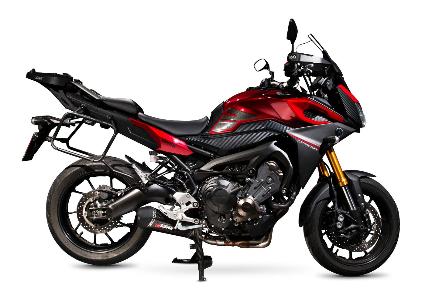 Yamaha Tracer 900 / Tracer 900 GT Serket Taper Slip-on - Carbon Fibre Sleeve - Scorpion Exhaust