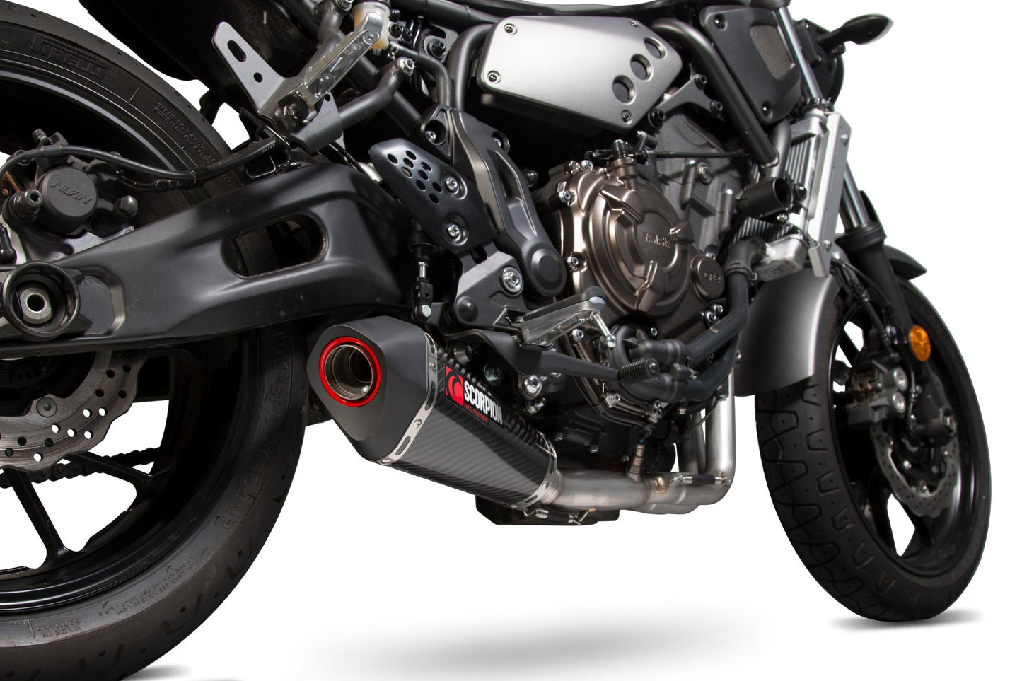 Yamaha XSR700 (2016-2020) / XSR700 Xtribute (2019-2020)Serket Taper Full System - Carbon Fibre Sleeve - Scorpion Exhaust