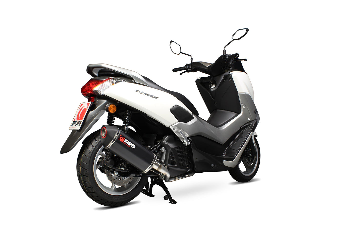Yamaha N-Max 125 Serket Parallel Full System - Black Ceramic Coated Sleeve - Scorpion Exhaust