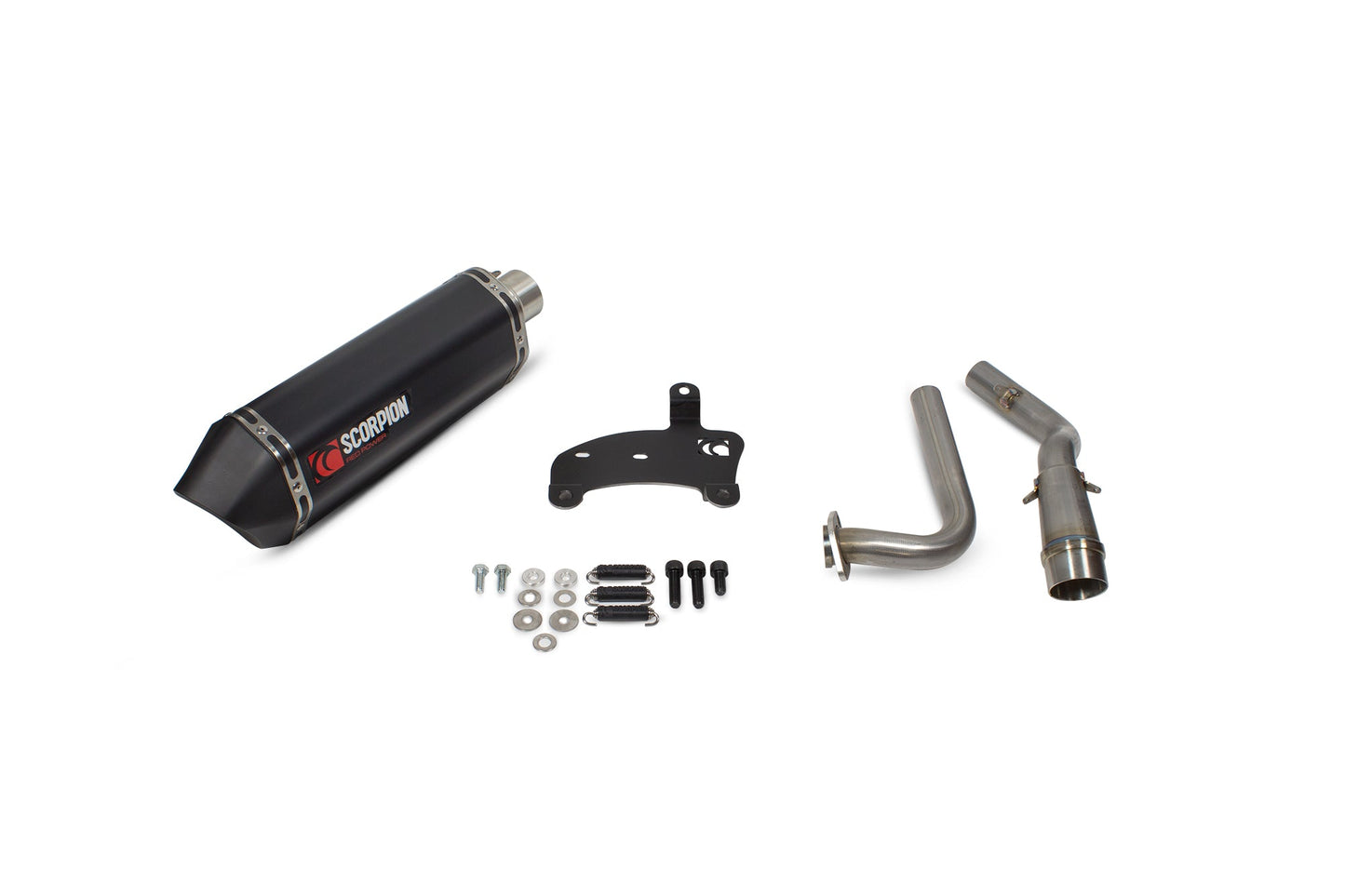 Yamaha N-Max 125 Serket Parallel Full System - Black Ceramic Coated Sleeve - Scorpion Exhaust