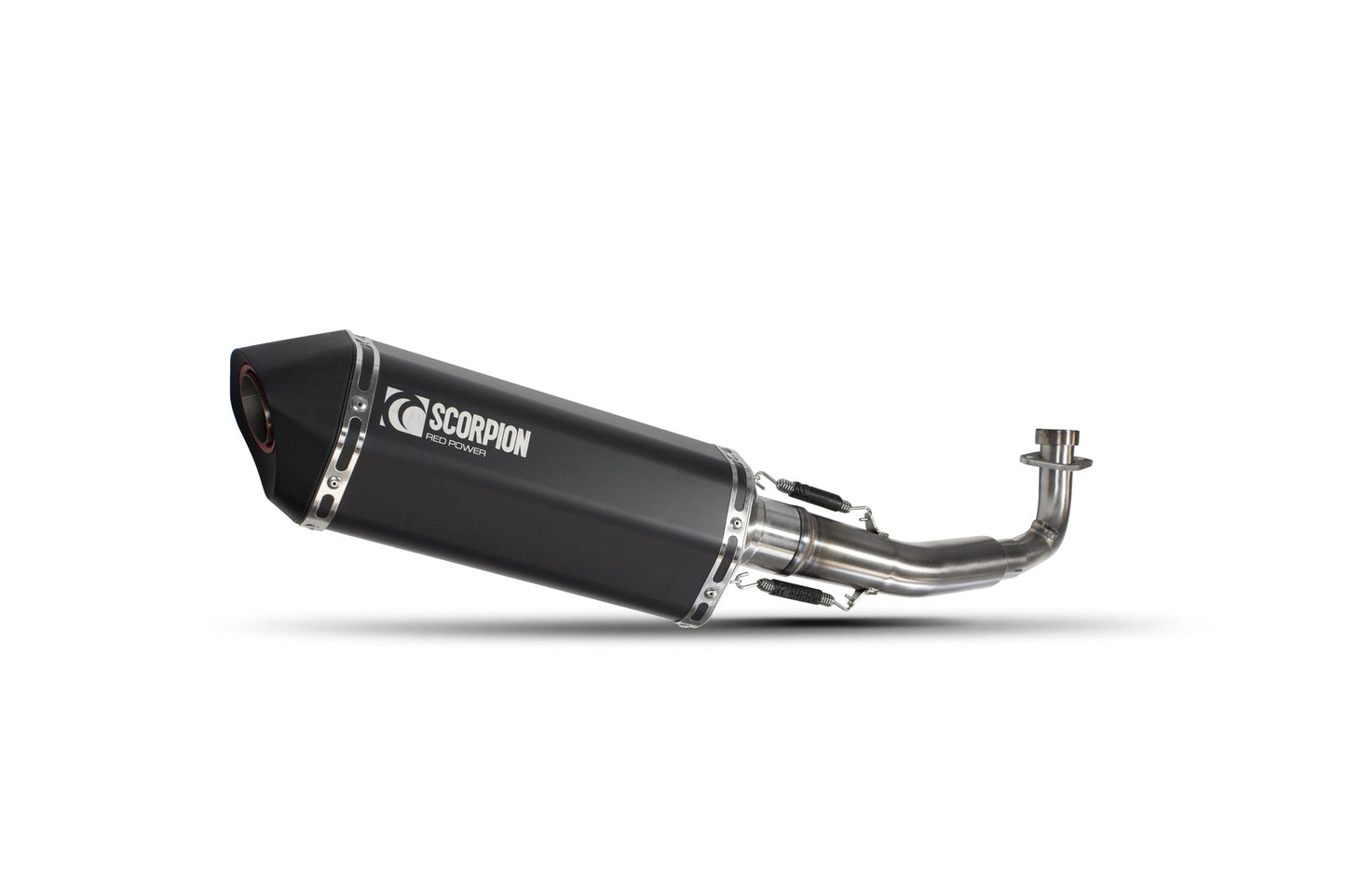 Yamaha X-Max 125 Serket Parallel Full System - Black Ceramic Coated Sleeve - Scorpion Exhaust