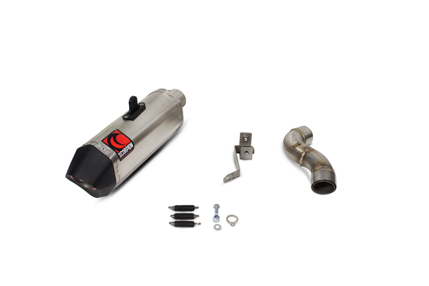 Yamaha XSR900 Serket Parallel Slip-on - Brushed Stainless Steel Sleeve - Scorpion Exhaust