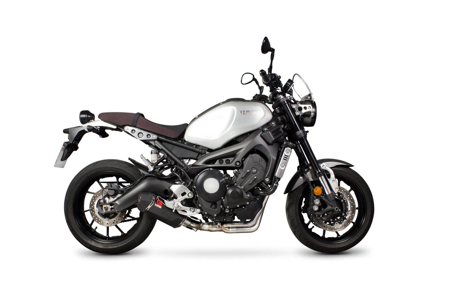 Yamaha XSR900 Serket Parallel Full System - Carbon Fibre Sleeve - Scorpion Exhaust