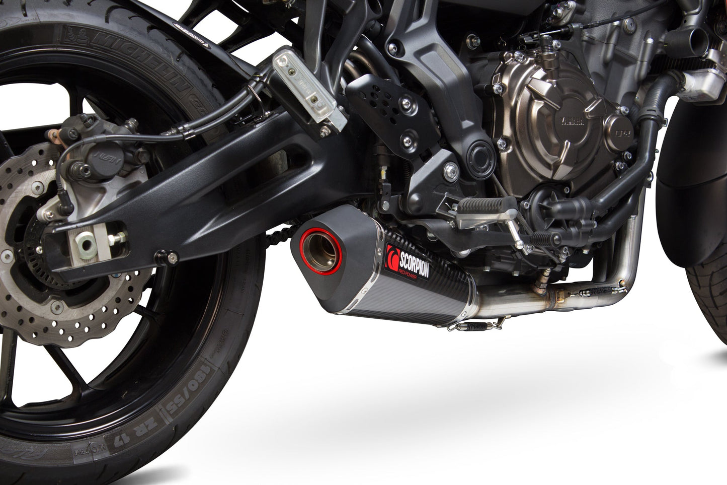 Yamaha MT-07 Tracer (2016-2019) / MT-07 Tracer GT (2019)Serket Taper Full System - Carbon Fibre Sleeve - Scorpion Exhaust