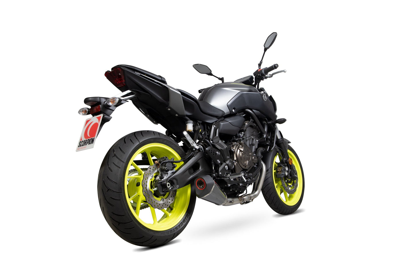 Yamaha MT-07 Serket Taper De-cat Race Full System - Carbon Fibre Sleeve - Scorpion Exhaust